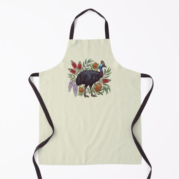 Item preview, Cassowary Among Vibrant Wildflowers and Botanicals designed and sold by BirdsnStuff.