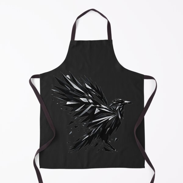 Item preview, Geometric Raven Flight – Shattered Glass Wings – Dark Minimalist Bird designed and sold by Phetuvov.