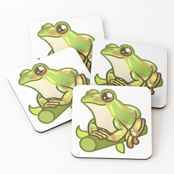 Item preview, Green and Gold Bell Frog designed and sold by allananura.