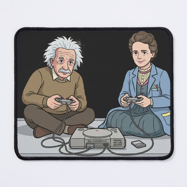 Item preview, Great Minds Gaming - Einstein & Curie Retro Console - RAL Archive designed and sold by RewindArtLab.