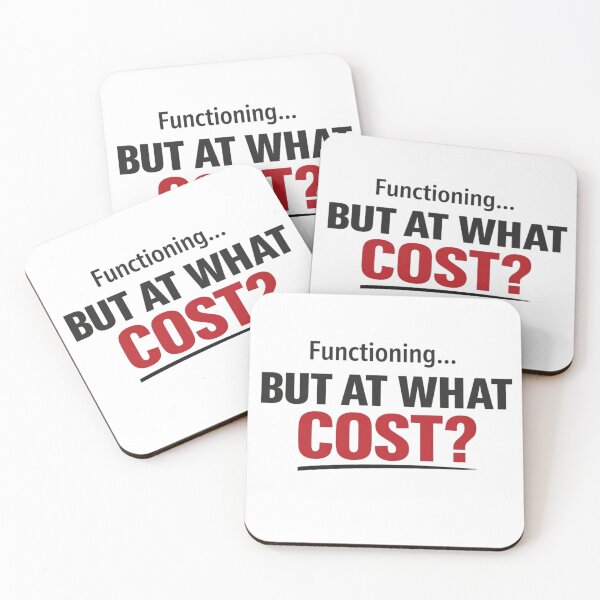Item preview, Functioning But At What Cost Shirt, Funny Mental Health Tee, Sarcastic Anxiety Shirt, Relatable Burnout Design designed and sold by Amr Darwish Graphic designer.
