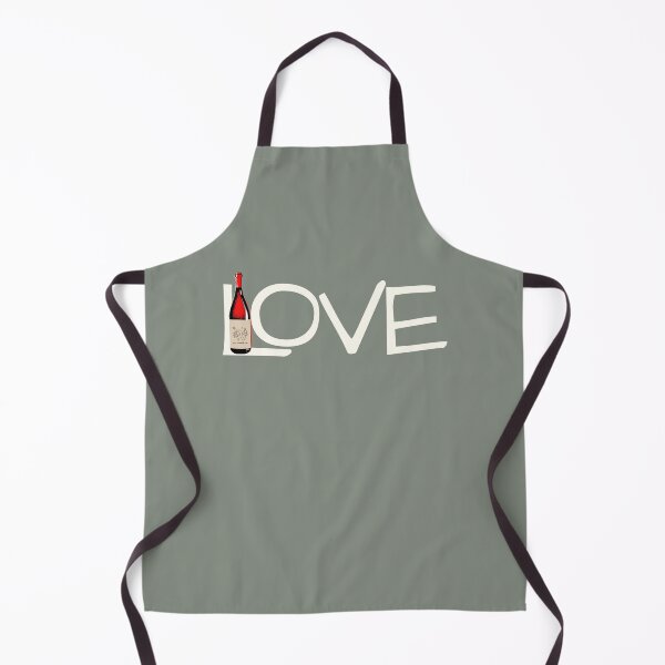Item preview, Simply love Red Wine Bottle Typography Design designed and sold by Teacuppupdesign.