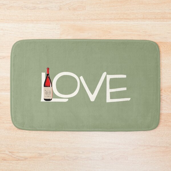 Item preview, Simply love Red Wine Bottle Typography Design designed and sold by Teacuppupdesign.