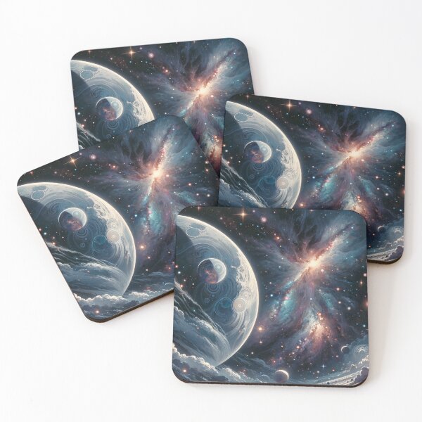 Item preview, Galactic Night Scenery - Cosmic Nebula Birthing Universes designed and sold by FriskyLemur.