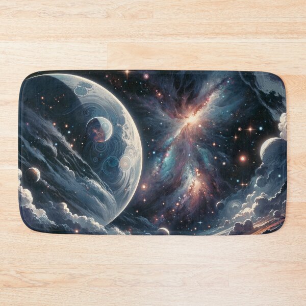 Item preview, Galactic Night Scenery - Cosmic Nebula Birthing Universes designed and sold by FriskyLemur.
