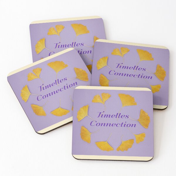 Item preview, Timeless Connection - Gingko Leaves on Violet Canvas designed and sold by JurateArt-DK.