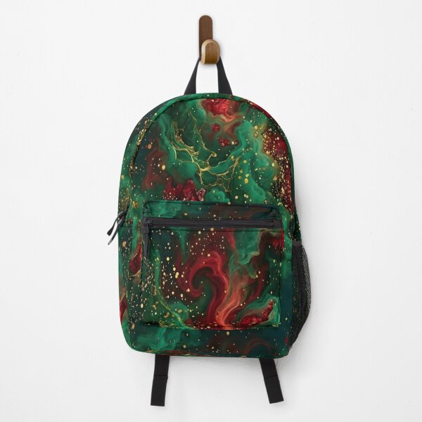 Item preview, Opulent Emerald Red Gold Abstract Swirl designed and sold by SpoonLogiq.