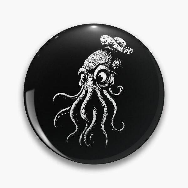 Item preview, Cthulhu with mystical motifs - cute cartoon style designed and sold by Wolagno.