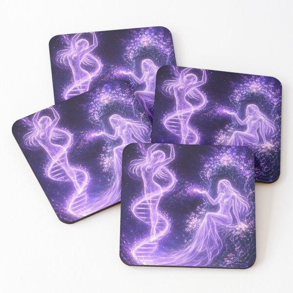 Item preview, Cosmic Creation Goddess Forming DNA Light Life designed and sold by KnitOfShadoF.