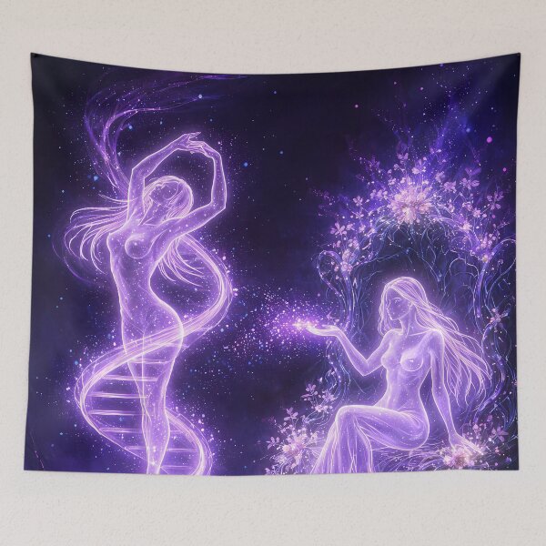 Item preview, Cosmic Creation Goddess Forming DNA Light Life designed and sold by KnitOfShadoF.