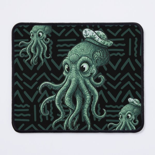 Item preview, Cthulhu with mystical motifs - Bogolan Mandala style designed and sold by Wolagno.