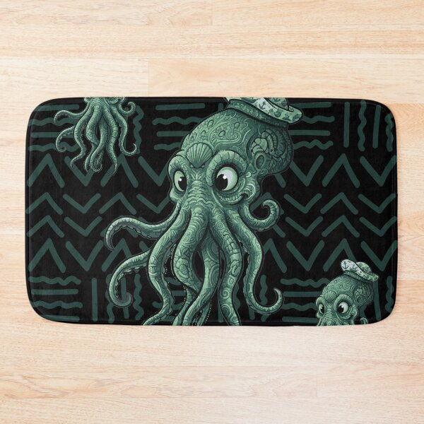 Item preview, Cthulhu with mystical motifs - Bogolan Mandala style designed and sold by Wolagno.