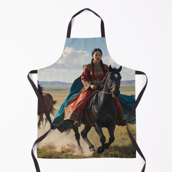 Item preview, Asian Warrior Horse Riding — Heroic Freedom Spirit designed and sold by Schoenenwald - Illustrations Uniques et Originales.