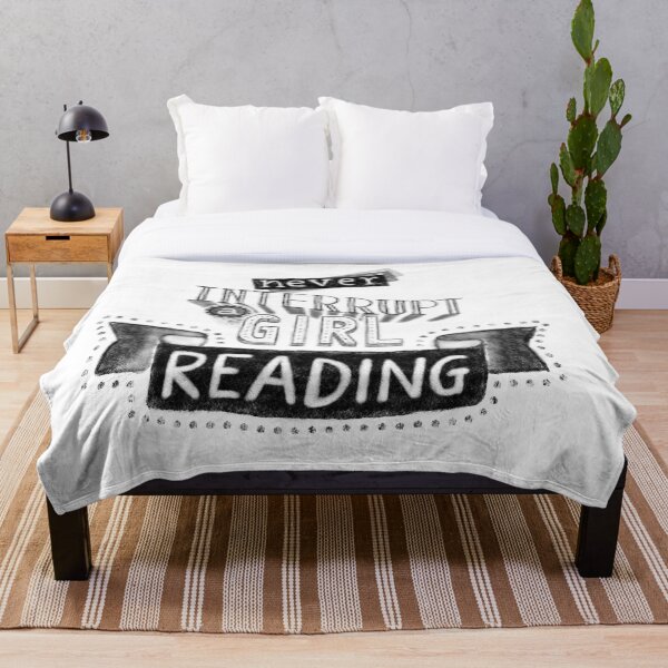 Item preview, Never Interrupt a Girl Reading (Black) designed and sold by JMMDesigns.