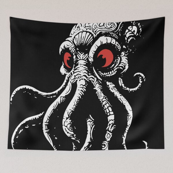 Item preview, Cthulhu with mystical motifs - Red-eyed style designed and sold by Wolagno.