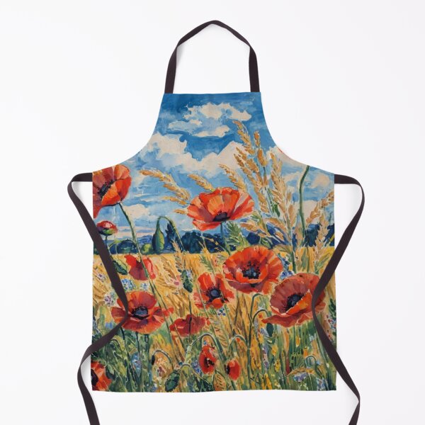 Item preview, Red poppies in a wheat field designed and sold by sid1802.