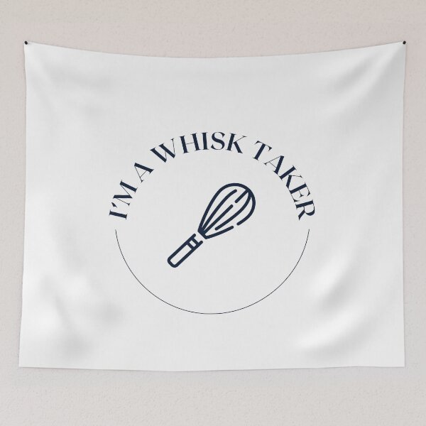 Item preview, Whisk Taker Black Baker Badge Kitchen Pun Decor designed and sold by SpoonLogiq.