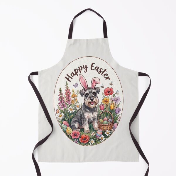 Item preview, Funny Miniature Schnauzer Happy Easter Egg Bunny Mom Dad Kids designed and sold by FurryHavenPH.