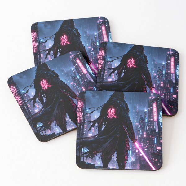 Item preview, Neon Ronin – Last Light in the Rain | Cyberpunk Samurai designed and sold by Z-arts.