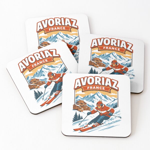 Item preview, Avoriaz France Ski Retro Mountain Graphic designed and sold by JackCurtis1991.