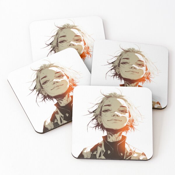 Item preview, ZERO — The Anesthetized Smile | Post-Punk Anime Art Print designed and sold by GhostOrigin.