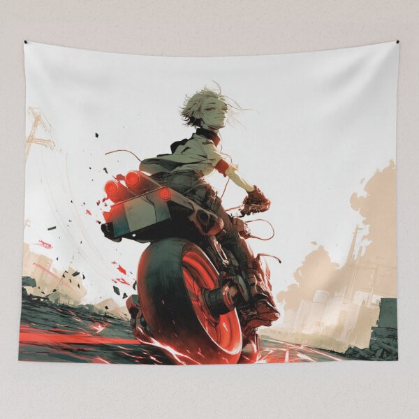 Item preview, ZERO — Red Sparks on Broken Roads | Post-Punk Anime Print designed and sold by GhostOrigin.