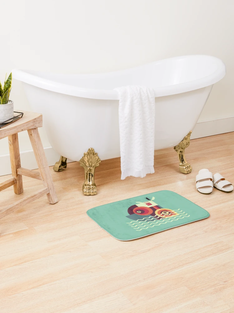 Thumbnail 2 of 6, Bath Mat, Mecha Fish designed and sold by InPBo.
