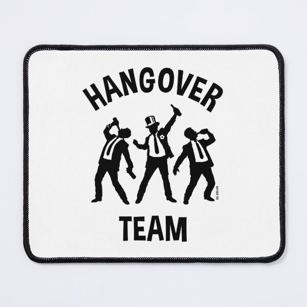 Item preview, Hangover Team (Stag Night / Bachelor Party / Beer / Black) designed and sold by MrFaulbaum.
