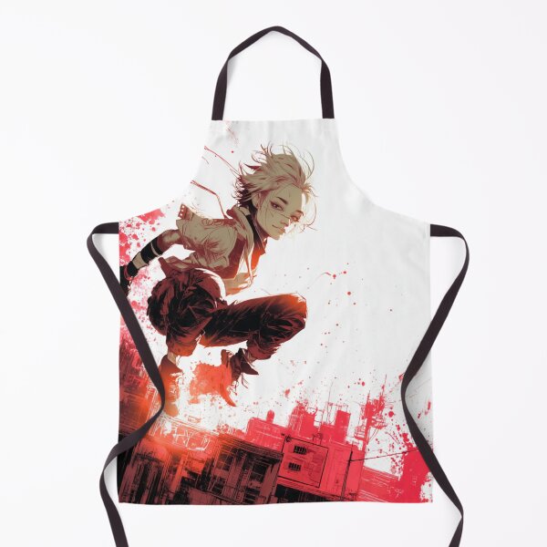 Item preview, ZERO — The City Burns Below | Post-Punk Anime Art Print designed and sold by GhostOrigin.