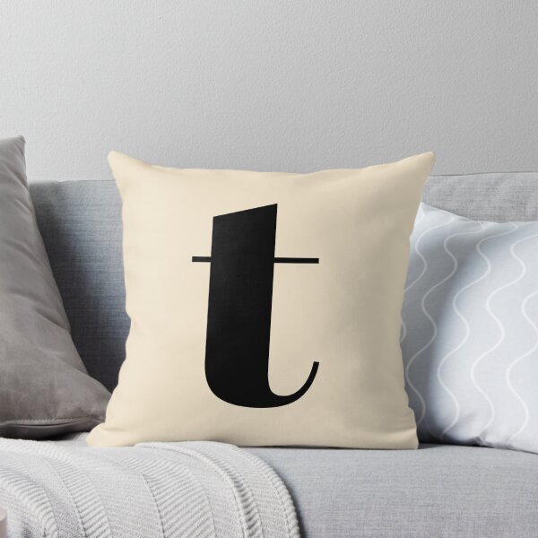 Item preview, Letter T Monogram Phone Case Aesthetic Gift for Her, Elegant Script Letter T Blanket Cozy Gift for Mom, Letter T Monogram Journal Graduation Gift for Girls, Minimalist Letter T Pillow Home Decor designed and sold by Noe Mill.