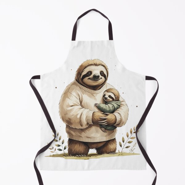 Item preview, Funny Papa Sloth And Baby Watercolor Father's Day designed and sold by AQUILAKREO.
