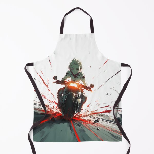 Item preview, ZERO — Full Speed Through the Ruins | Cyberpunk Anime Art Print designed and sold by GhostOrigin.