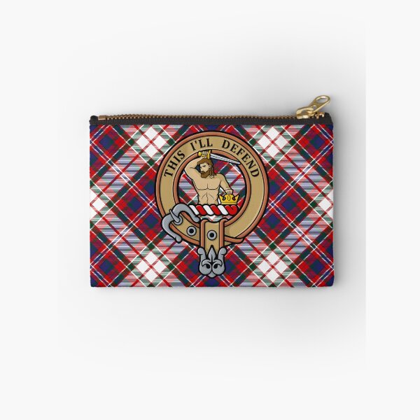 Item preview, Clan MacFarlane Crest over Dress Tartan designed and sold by sifis.