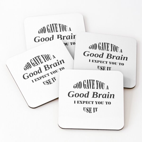 Item preview, God Gave You a Good Brain – Use It Accountability gifts and cards designed and sold by TortoiseHeadPub.