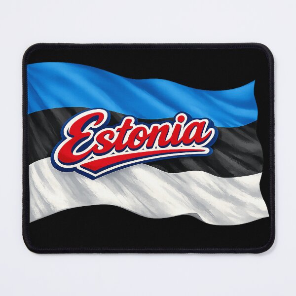Item preview, Estonia Flag Waving Design – Baltic Country Pride Graphic, European National Flag Artwork, Travel & Heritage Gift designed and sold by GarnerSupplyCo.