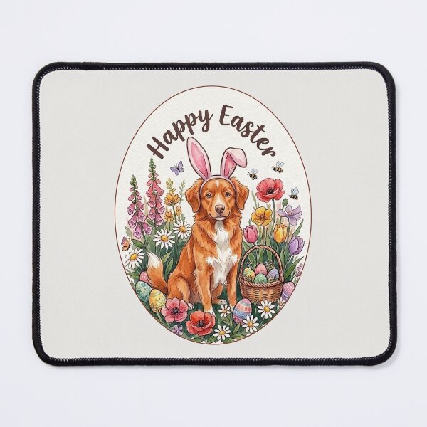 Item preview, Funny Nova Scotia Duck Tolling Retriever Toller Happy Easter Egg Bunny Mom Dad Kids designed and sold by FurryHavenPH.