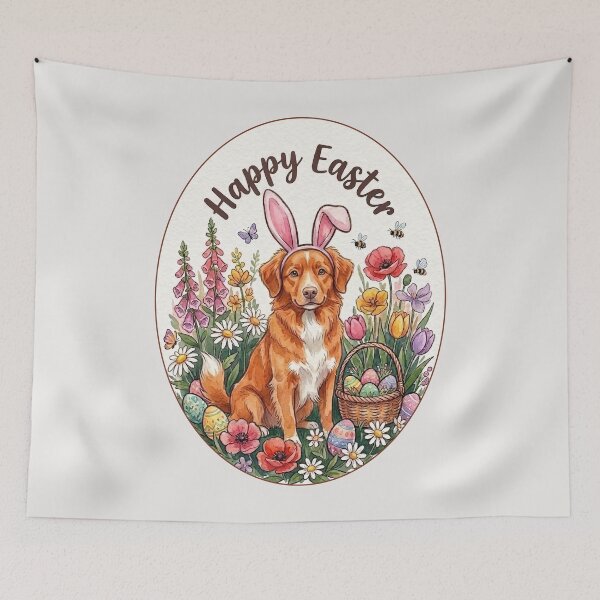 Item preview, Funny Nova Scotia Duck Tolling Retriever Toller Happy Easter Egg Bunny Mom Dad Kids designed and sold by FurryHavenPH.