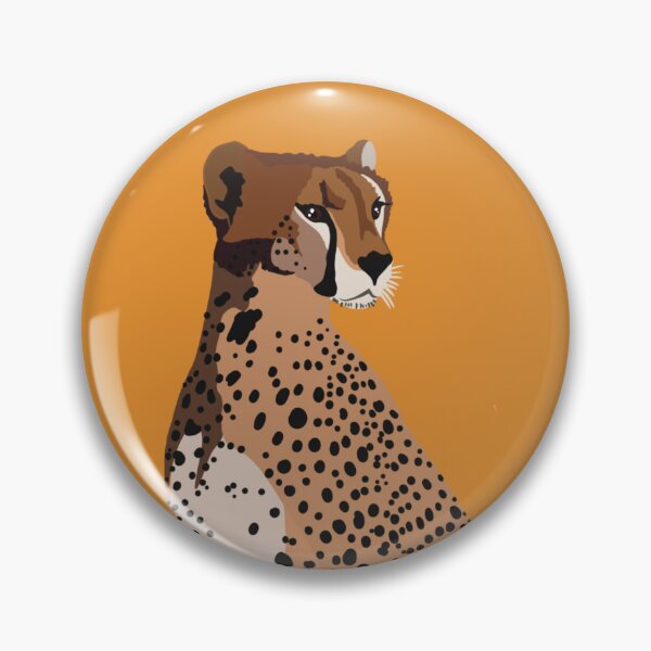 Item preview, Cheetah Wildlife Big Cat Illustration designed and sold by PrettylittlepastelUk.