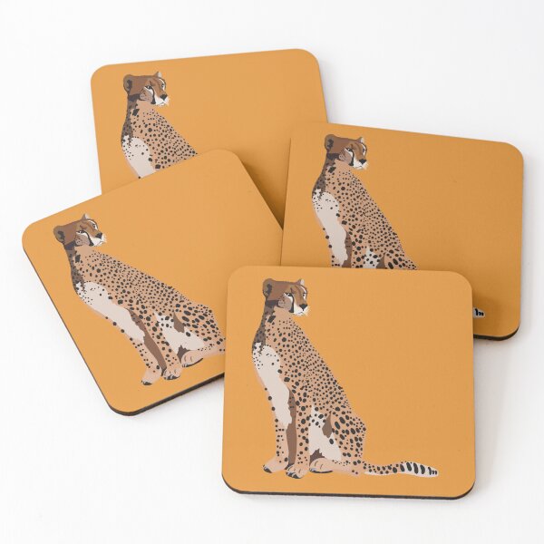 Item preview, Cheetah Wildlife Big Cat Illustration designed and sold by PrettylittlepastelUk.