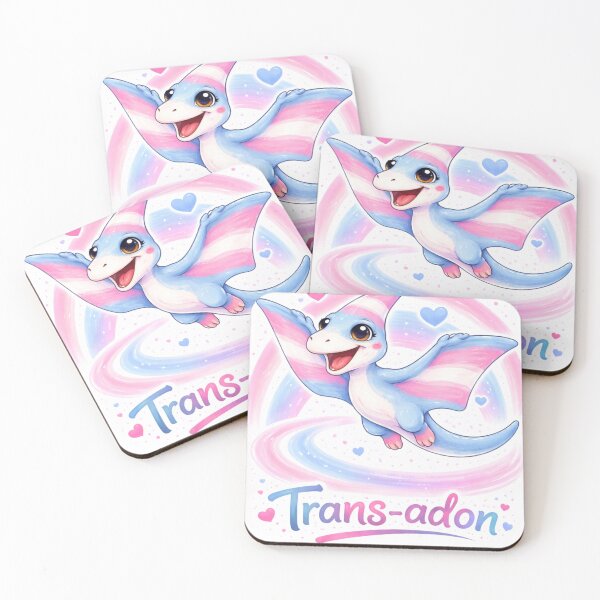 Item preview, TRANSADON | Pride-osaurs Collection – Cute LGBTQ+ Dinosaur Art Prints | Inclusive Rainbow Dino Series designed and sold by FandomINK.