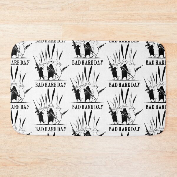 Item preview, Bad Hare Day – Angry Rabbit Gang Funny Pun Design | Funky Chaos Energy designed and sold by Ignorant-Artist.