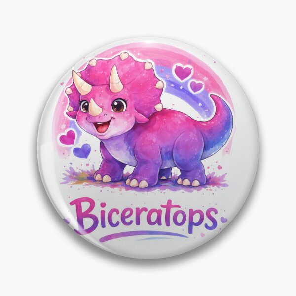 Artikelvorschau, BICERATOPS | Pride-osaurs Kollektion – Niedliche LGBTQ+ Dinosaurier-Kunstdrucke | Inklusive Regenbogen-Dino-Serie entworfen und verkauft von FandomINK.