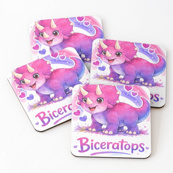Item preview, BICERATOPS | Pride-osaurs Collection – Cute LGBTQ+ Dinosaur Art Prints | Inclusive Rainbow Dino Series designed and sold by FandomINK.