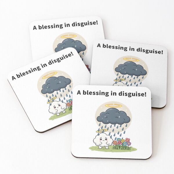 Item preview, A Blessing in Disguise Funny Cloud Angel Quote Design. designed and sold by The-T-In-Retro.