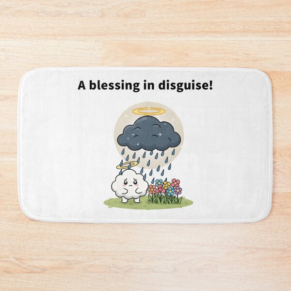Item preview, A Blessing in Disguise Funny Cloud Angel Quote Design. designed and sold by The-T-In-Retro.