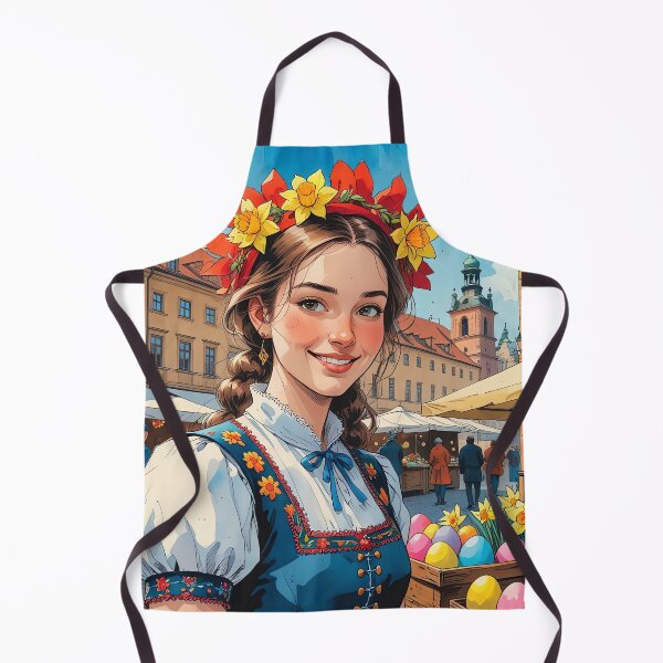 Item preview, Polish Folk Girl & Easter Blossoms designed and sold by Banal25.