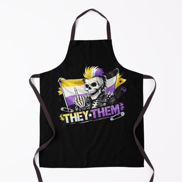 Item preview, They Them Punk Pronouns Non Binary designed and sold by Cat-butt-shirts.