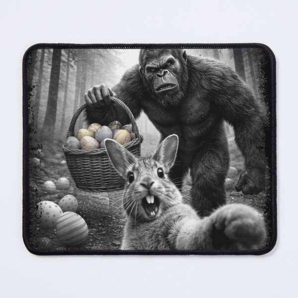 Item preview, Funny Easter Bunny Selfie With Bigfoot Egg Hunt Humor Unique Easter Design designed and sold by LakenDraphil.