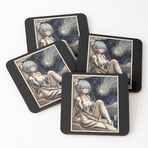 Item preview, Vintage Style Rei Ayanami designed and sold by MadShroomPrints.
