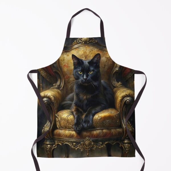 Item preview, Black Cat on Golden Throne Royal Portrait designed and sold by DarkHolyQueen.